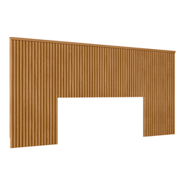 Cabeceira Ripada Cama Box Casal Queen Florence Nature - 1