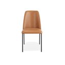 Ver imagem 5 de Kit 2 Cadeiras Estofadas Lucy Aço Carbono Couro Pu