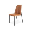 Ver imagem 4 de Kit 2 Cadeiras Estofadas Lucy Aço Carbono Couro Pu