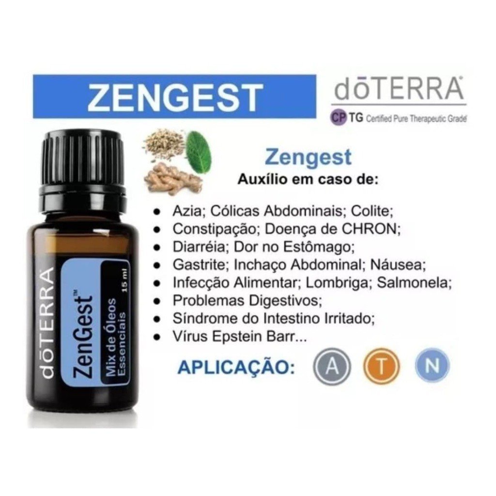 Óleo Essencial ZenGest - Condimentos 5ml Do Terra- Ingestão - 2