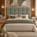 Ver imagem 2 de Cabeceira Cama Box King 193cm Estofada Bouclé Boss:Olivia