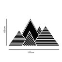 Ver imagem 2 de Adesivo de Parede Quarto Infantil Montessoriano Montanha Triângulos Kanto Store Branco