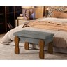 Puff, Banqueta, Recamier Captone Madri Pés de Madeira 0,97 Cor Cinza - Comprar Moveis em Casa - 1