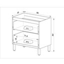 Ver imagem 4 de Armário de Cozinha 80 Cm 2 Gavetas Quiditá Montana/fumê