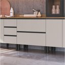 Ver imagem 2 de Armário de Cozinha 80 Cm 2 Gavetas Quiditá Montana/fumê