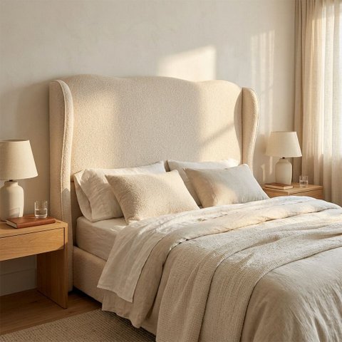 Cabeceira Cama Box Queen 160 cm Atria Bouclê B05 - D'Rossi