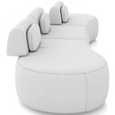 Ver imagem 5 de Sofá 5 Lugares Orgânico para Sala Living 366cm Vasti M03 Bouclê Cru - Lyam Decor