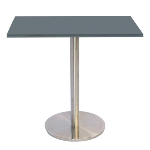 Mesa Bistrô Beta 112,50 Cm (alt) Disco Redondo Tampo Mdp Quadrado 60 Cm (larg) X 2,50 Cm (alt)