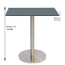 Ver imagem 4 de Mesa Bistrô Beta 112,50 Cm (alt) Disco Redondo Tampo Mdp Quadrado 60 Cm (larg) X 2,50 Cm (alt)