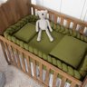 Trança Protetora para Berço e Cama Percal Verde Oliva - 1