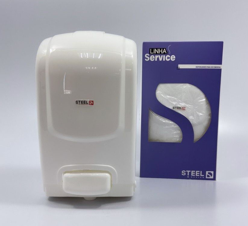 Saboneteira Líquida com Reservatório Dispenser de Sabonete ou Álcool Gel - 1