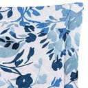 Ver imagem 2 de Kit Cobre Leito Colcha Belle Casal Padrão Estampado Dupla Face 400 Fios 3 Peças Florido Azul