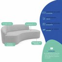 Ver imagem 7 de Sofá Luxuoso Sala de Estar Solenne 150cm Lado Direito Linho Solenne