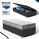 Ver imagem 2 de Cama Box Baú com Colchão Gazin de Molas Ensacadas One Face Air Up Solteiro 88cm