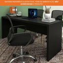 Ver imagem 7 de Escrivaninha Mesa para Escritório e Home Office 180cm Me4185 Tecnomobili Preto