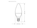 Ver imagem 3 de Lâmpada Led Vela Leitosa 3w 6500k E-14/e-27 Taschibra