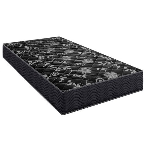Colchão Solteiro 88 Lisboa - Bello Box - Espuma D28 Preto - Bello Box - 17x88x188
