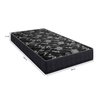 Colchão Solteiro 88 Lisboa - Bello Box - Espuma D28 Preto - Bello Box - 17x88x188 - 2