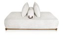 Ver imagem 6 de Sofá Dubai 2 Lugares 1.80m Tecido Bouclê Branco para Sala Bz Home Decor