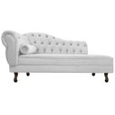 Ver imagem 5 de Kit Diva Recamier Diana 185cm Lado Direito e 02 Poltronas Classic Suede Branco - ADJ Decor
