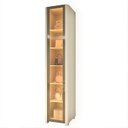 Ver imagem 3 de Módulo Guarda-Roupa Innova Reflecta 1 Porta com LED 100% MDF Bege/Off White