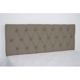 Cabeceira Estofada Solteiro com Botões 90x50cm Camurça - 2