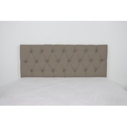 Cabeceira Estofada Solteiro com Botões 90x50cm Camurça - 1