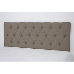 Cabeceira Estofada Solteiro com Botões 90x50cm Camurça - 3