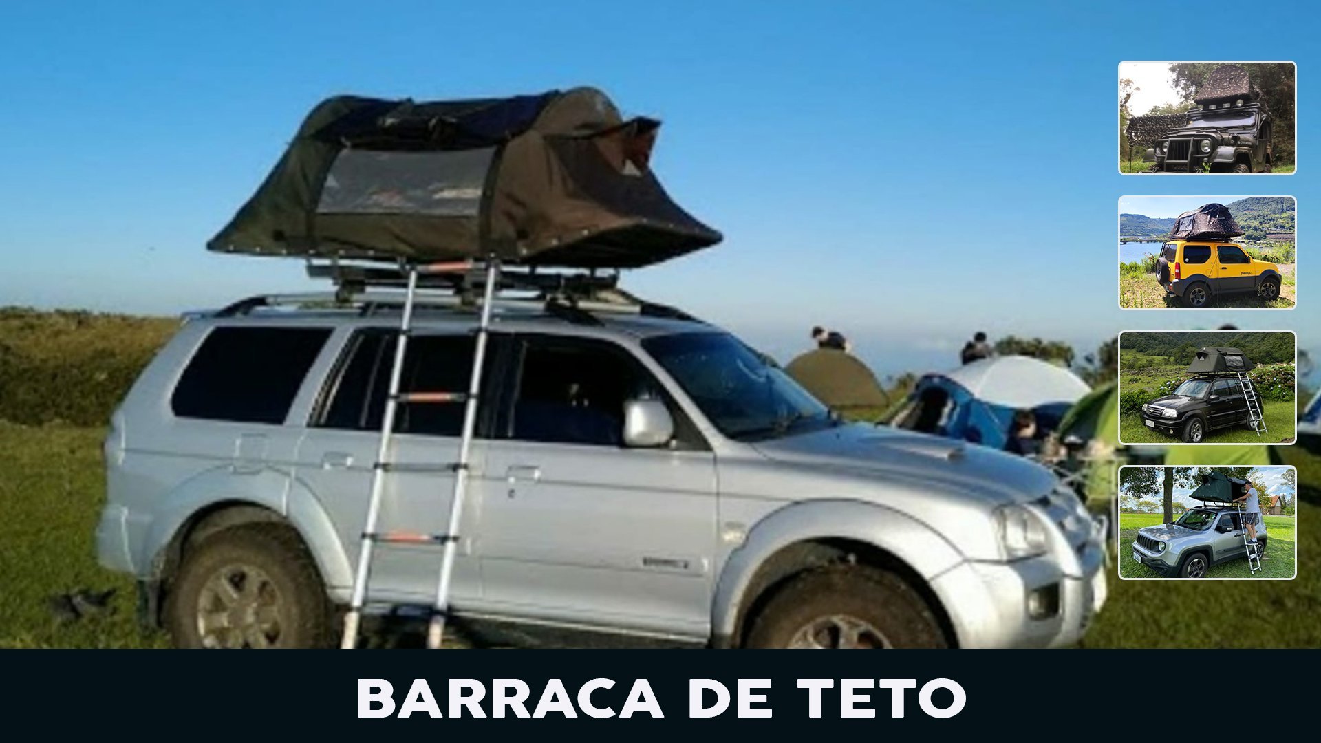 Barraca de Teto Automotiva para Camping e Lazer - 13
