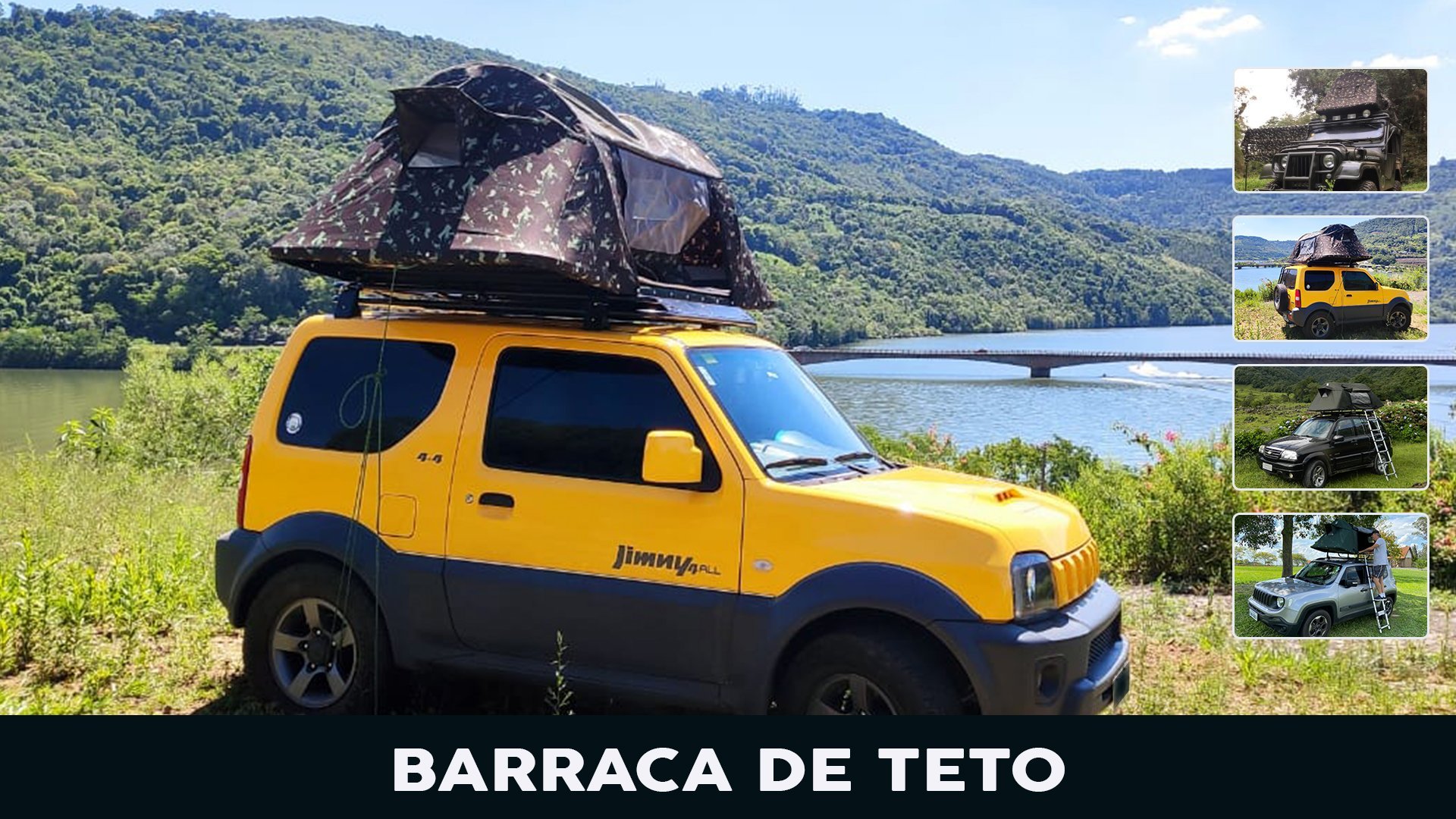 Barraca de Teto Automotiva para Camping e Lazer - 10