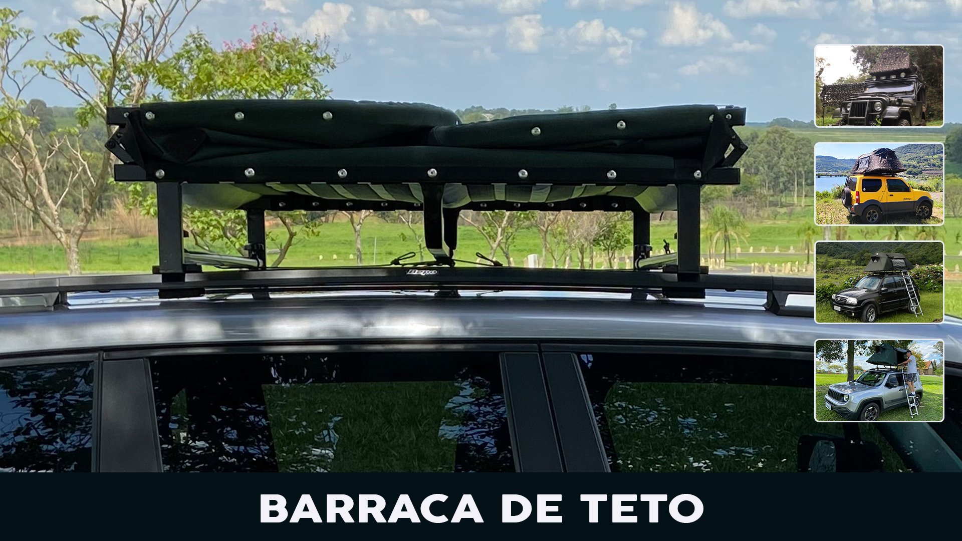 Barraca de Teto Automotiva para Camping e Lazer - 4