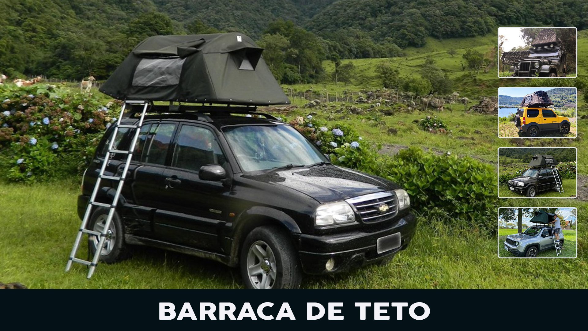 Barraca de Teto Automotiva para Camping e Lazer - 8
