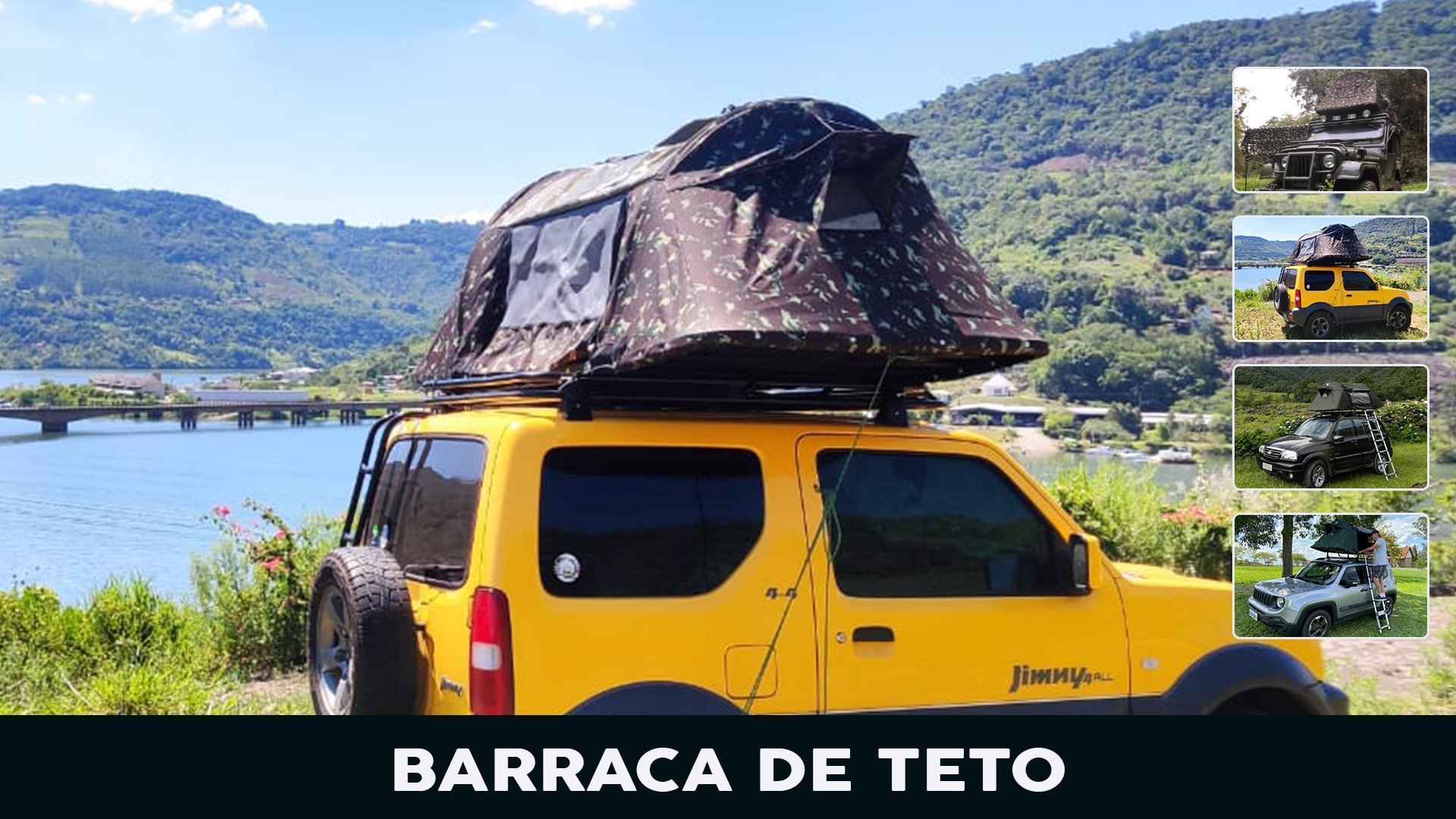 Barraca de Teto Automotiva para Camping e Lazer - 11