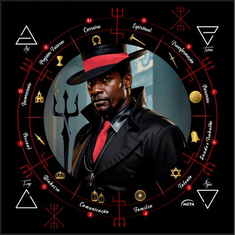 Toalha Tarot Tecido Exú Bandeira Cigana 70cm- Escolha Modelo:toalha Exú Guardião