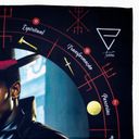 Ver imagem 3 de Toalha Tarot Tecido Exú Bandeira Cigana 70cm- Escolha Modelo:toalha Exú Guardião