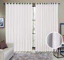 Ver imagem 1 de Cortina Tecido Rustico 6,00M x 2,40M Semi Blackout Branco