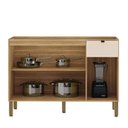 Ver imagem 3 de Balcão de Cozinha 120 Cm Vert Plus 3 Portas 1 Gaveta 100% Mdf Freijó/soft - Kits Paraná
