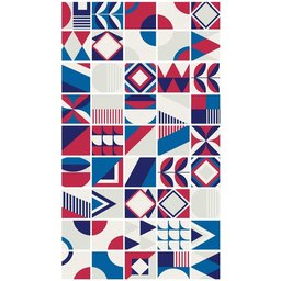 Papel de parede lavavel para banheiro - Bauhaus - 1