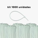 Ver imagem 2 de Kit 1000 Abraçadeiras Nylon Branca Stein 150 X 2,5 Mm
