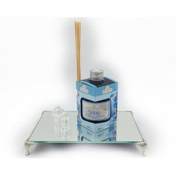 Bandeja Espelhada Com Pé Concha Ouro Velho Lavabo Banheiro Sala 22x14 SENHOR VIDRO prata - 6 Bandeja Espelhada Com Pé Concha Ouro Velho Lavabo Banheiro Sala 22x14 SENHOR VIDRO prata - 6