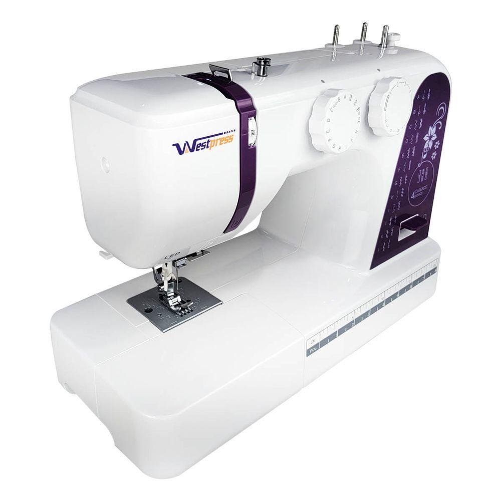 Máquina de Costura Portátil 24 Pontos para Tecidos West-5024 - Westpress Voltagem 220v - 6