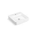 Ver imagem 3 de Cuba para Banheiro Kohler Vox de Sobrepor Retangular com Mesa e Furo Branca 28558br-1-0 Branco