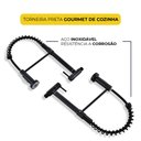 Ver imagem 5 de Torneira para Cozinha Gourmet de Parede Pia Flexível Moderna Aço Inox 304 Preta Brinovar