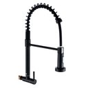 Ver imagem 1 de Torneira para Cozinha Gourmet de Parede Pia Flexível Moderna Aço Inox 304 Preta Brinovar