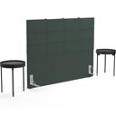 Ver imagem 7 de Cabeceira Cama Box Casal King 195 cm Roma W01 Suede Verde Musgo - Lyam Lyam Decor