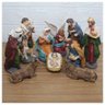 Decoração Enfeite Natal Presépio Natalino Resina 10 Peças - 1