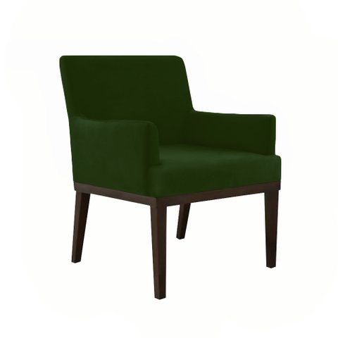 Poltrona Decorativa Vitória Suede Verde - Dominic Decor Vitoria