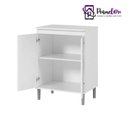 Ver imagem 3 de Balcão Microondas Armário para Cozinha 2 Portas Ej:branco