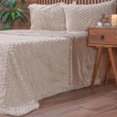 Ver imagem 2 de Kit Colcha Casal Luxor Jacquard 100% Poliéster 210x230cm Biscuit