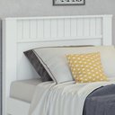 Ver imagem 3 de Cama de Solteiro Madeira em MDP e MDF Branco Athenas Lopas